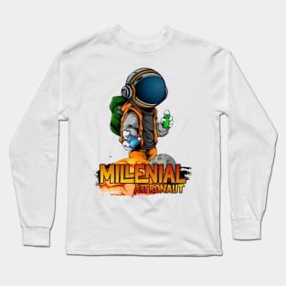 Millenial Astronaut Long Sleeve T-Shirt